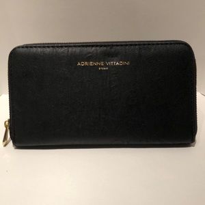 NWT Black faux leather wallet with RFID protection
